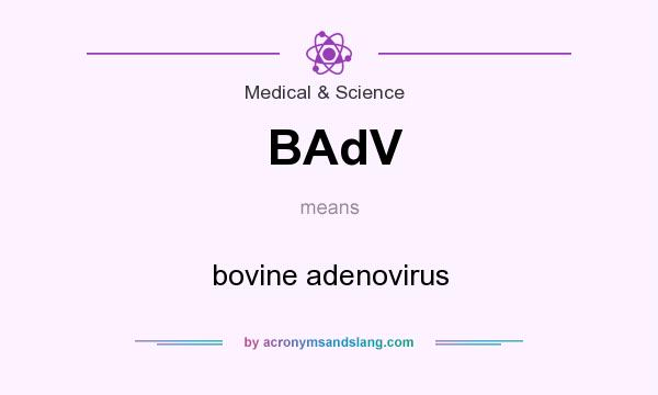 What does BAdV mean? It stands for bovine adenovirus