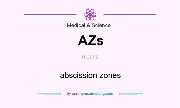 What does AZs mean? It stands for abscission zones