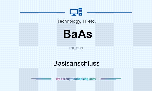 What does BaAs mean? It stands for Basisanschluss