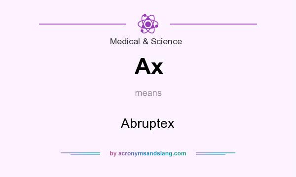 What does Ax mean? It stands for Abruptex