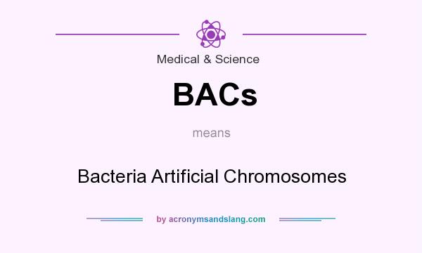 What does BACs mean? It stands for Bacteria Artificial Chromosomes