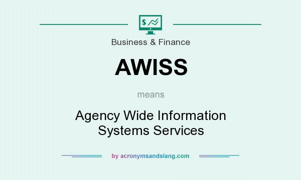 What does AWISS mean? It stands for Agency Wide Information Systems Services