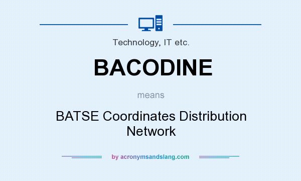 What does BACODINE mean? It stands for BATSE Coordinates Distribution Network