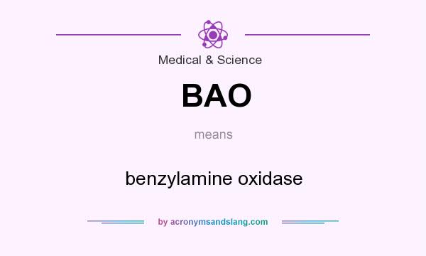 What does BAO mean? It stands for benzylamine oxidase