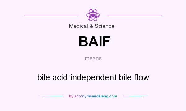 What does BAIF mean? It stands for bile acid-independent bile flow