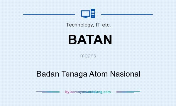 What does BATAN mean? It stands for Badan Tenaga Atom Nasional