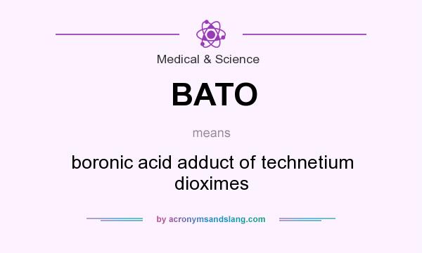 What does BATO mean? It stands for boronic acid adduct of technetium dioximes