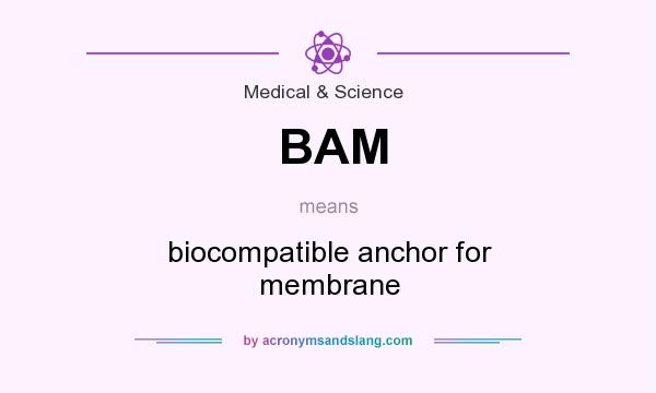 What does BAM mean? It stands for biocompatible anchor for membrane
