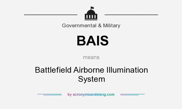 What does BAIS mean? It stands for Battlefield Airborne Illumination System