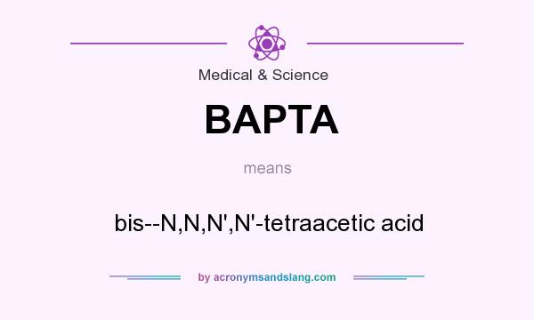 What does BAPTA mean? It stands for bis--N,N,N`,N`-tetraacetic acid