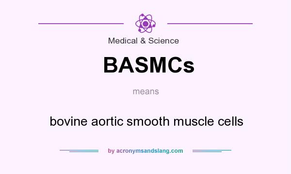 What does BASMCs mean? It stands for bovine aortic smooth muscle cells