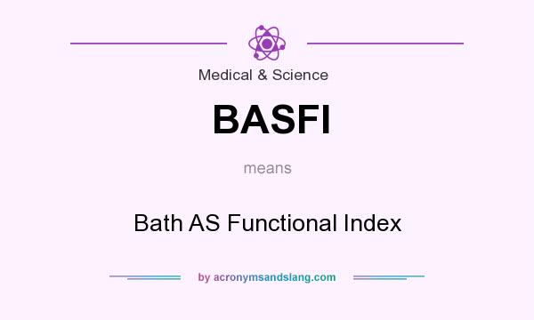 What does BASFI mean? It stands for Bath AS Functional Index
