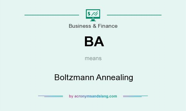What does BA mean? It stands for Boltzmann Annealing
