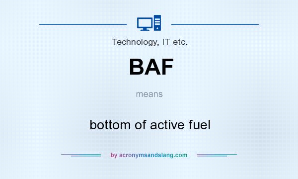 What does BAF mean? It stands for bottom of active fuel