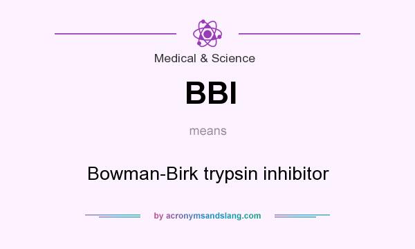 What does BBI mean? It stands for Bowman-Birk trypsin inhibitor