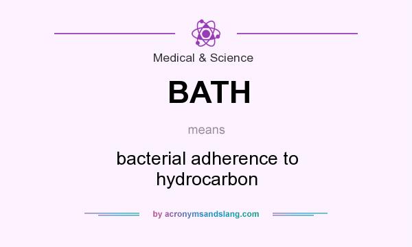 What does BATH mean? It stands for bacterial adherence to hydrocarbon