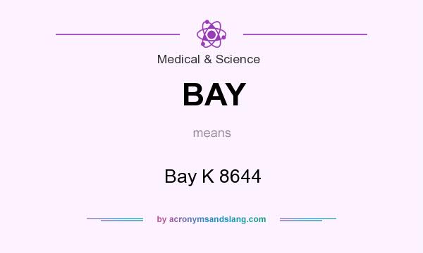 What does BAY mean? It stands for Bay K 8644