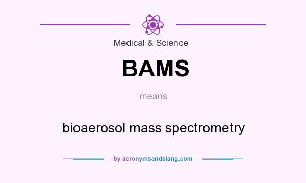 What does BAMS mean? It stands for bioaerosol mass spectrometry