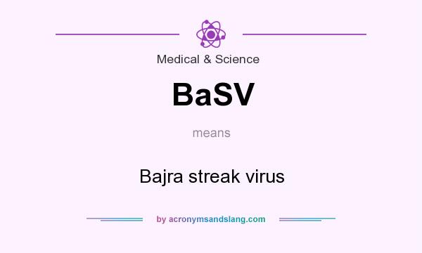 What does BaSV mean? It stands for Bajra streak virus