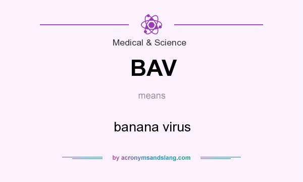 What does BAV mean? It stands for banana virus