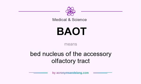What does BAOT mean? It stands for bed nucleus of the accessory olfactory tract
