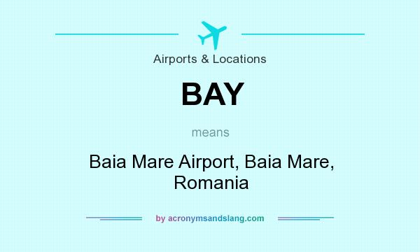 What does BAY mean? It stands for Baia Mare Airport, Baia Mare, Romania