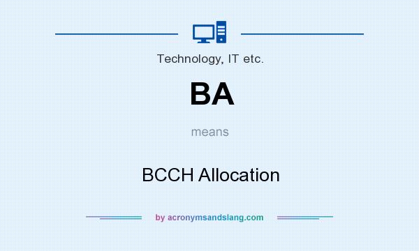 What does BA mean? It stands for BCCH Allocation