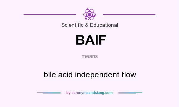 What does BAIF mean? It stands for bile acid independent flow
