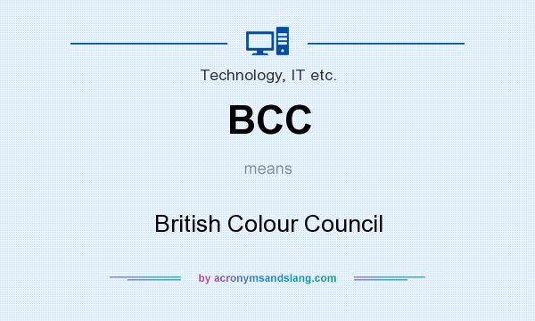 What does BCC mean? It stands for British Colour Council