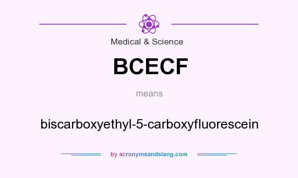 What does BCECF mean? It stands for biscarboxyethyl-5-carboxyfluorescein