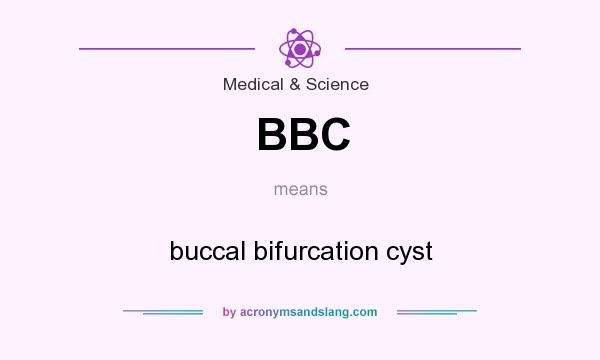 What does BBC mean? It stands for buccal bifurcation cyst