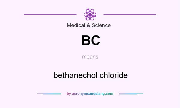 What does BC mean? It stands for bethanechol chloride