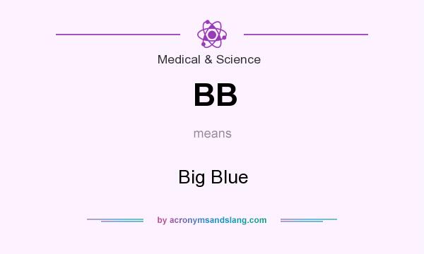 What does BB mean? It stands for Big Blue