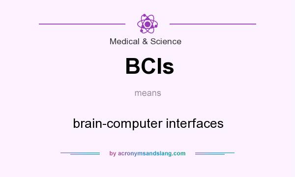 What does BCIs mean? It stands for brain-computer interfaces