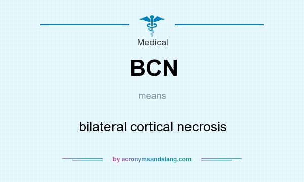 What does BCN mean? It stands for bilateral cortical necrosis
