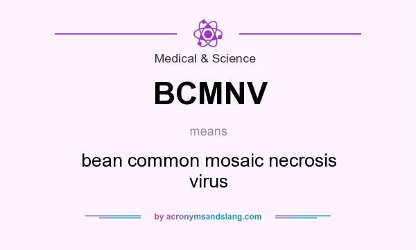 What does BCMNV mean? It stands for bean common mosaic necrosis virus