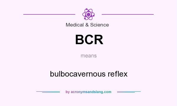 What does BCR mean? It stands for bulbocavernous reflex