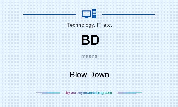 What does BD mean? It stands for Blow Down