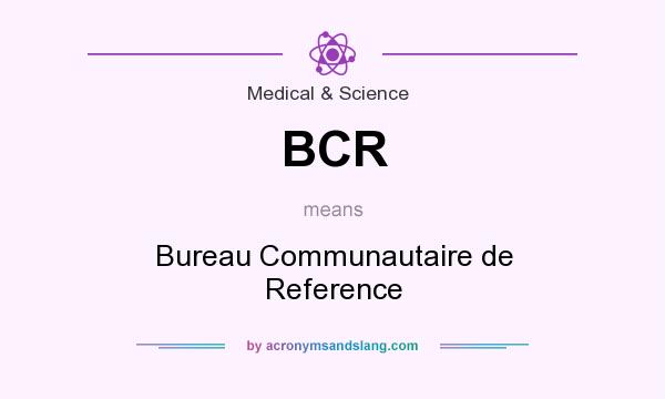 What does BCR mean? It stands for Bureau Communautaire de Reference