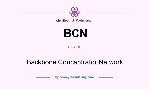 What does BCN mean? It stands for Backbone Concentrator Network