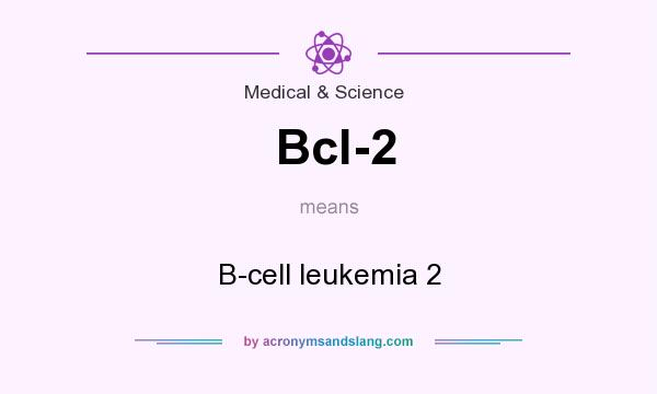 What does Bcl-2 mean? It stands for B-cell leukemia 2