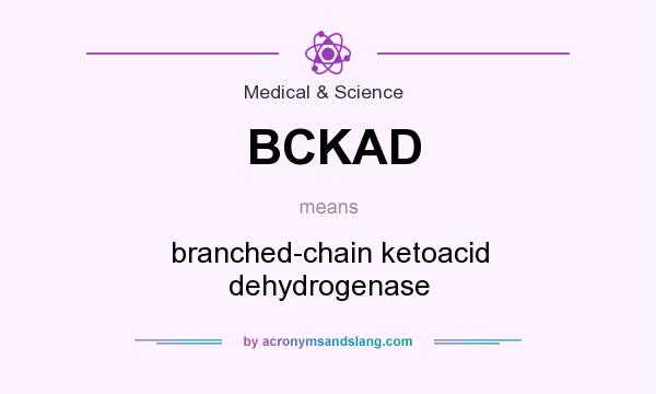 What does BCKAD mean? It stands for branched-chain ketoacid dehydrogenase