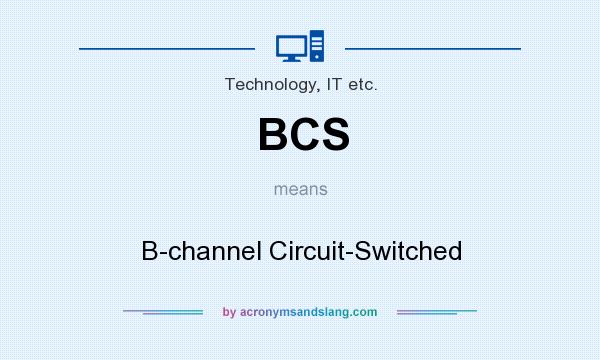 What does BCS mean? It stands for B-channel Circuit-Switched