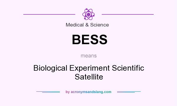 What does BESS mean? It stands for Biological Experiment Scientific Satellite