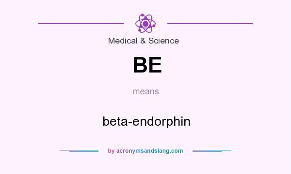 What does BE mean? It stands for beta-endorphin