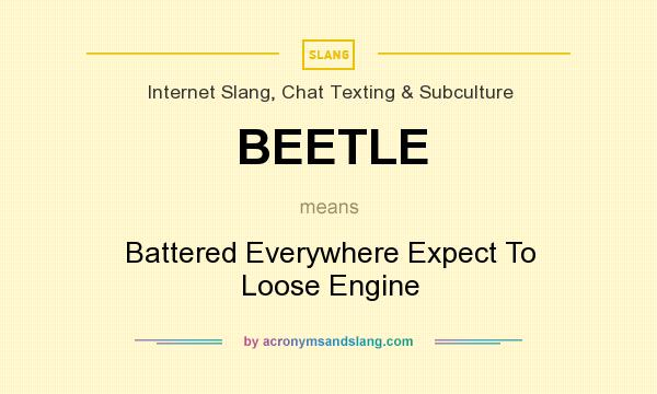 What does BEETLE mean? It stands for Battered Everywhere Expect To Loose Engine