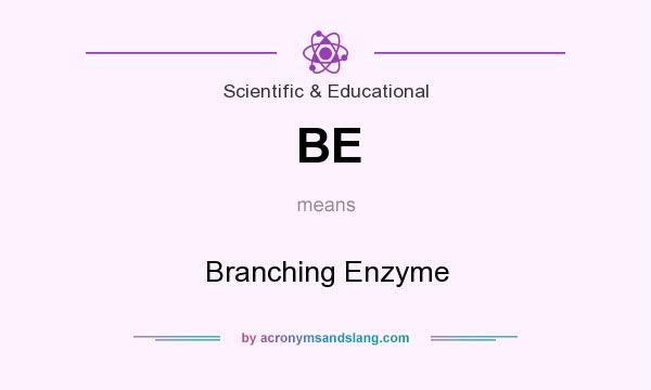 What does BE mean? It stands for Branching Enzyme