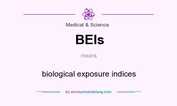 What does BEIs mean? It stands for biological exposure indices