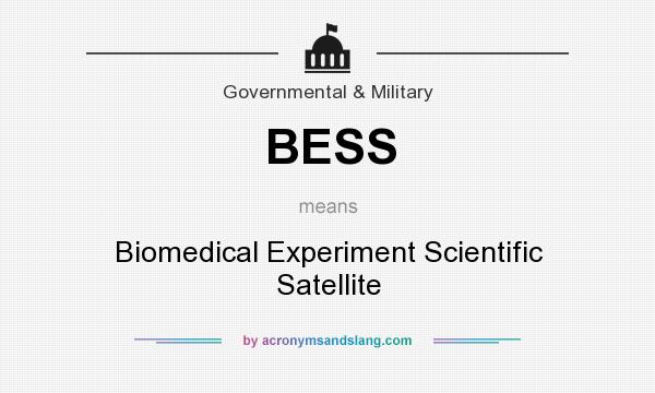 What does BESS mean? It stands for Biomedical Experiment Scientific Satellite