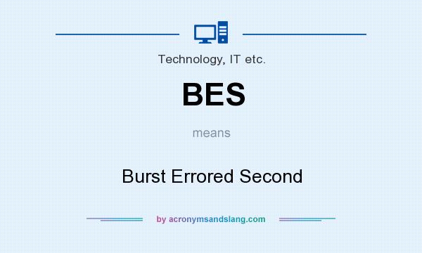 What does BES mean? It stands for Burst Errored Second